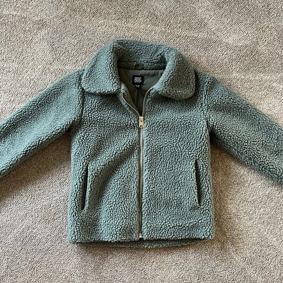 BDG Theo Fleece Teddy Jacket Size XS - Picture 1 of 4
